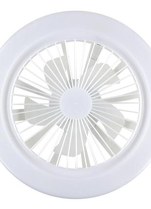 Лампа кольцевая с вентилятором fs1-led-30w e27 белый