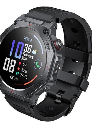 Смарт годинник hoco y37 gps + 3 аtm чорний
