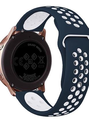Ремешок универс 22mm n sport для samsung/amazfit/huawei blue/white