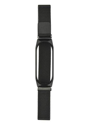 Ремінець для xiaomi mi band 3/4/5/6 milanese loop black