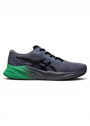 Мужские кроссовки asics novablast grey green / smb+ 🔗