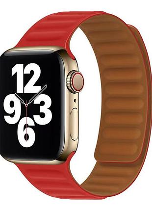 Ремешок для apple watch magnetic silicone 38/40/41 mm red