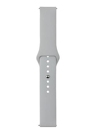 Ремешок универс 20mm silicone original button design для samsung/amazfit/huawei cloud grey