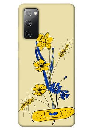 Чехол blex украинские цветочки для samsung galaxy s20 fe