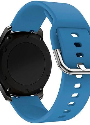 Ремешок универс 22mm silicone original design для samsung/amazfit/huawei navy blue