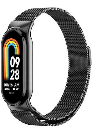 Ремешок для xiaomi mi band 8/9/10 milanese loop black