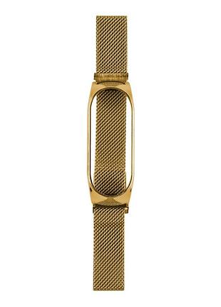 Ремінець для xiaomi mi band 5/6 milanese loop gold