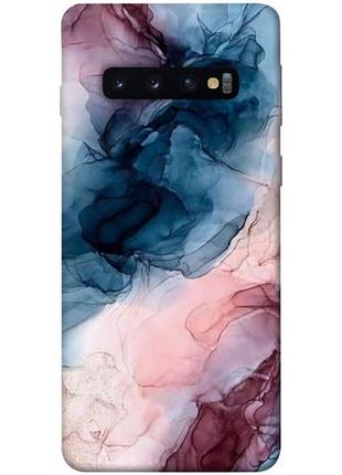 Чехол blex розово голубые разводы для samsung galaxy s10