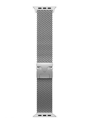 Ремешок для apple watch milanese clasp 42/44/45/49mm silver