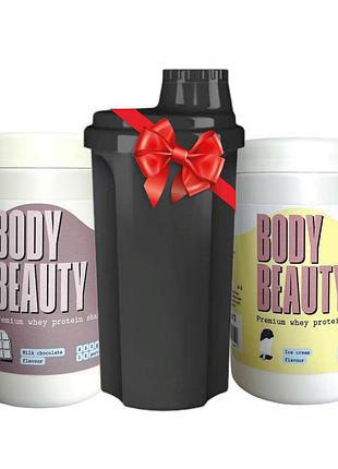 Коктейль белковый body beauty 2 шт + шейкер в подарок