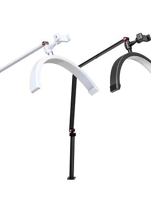 Led лампа moon на струбцине m3x 16" черный