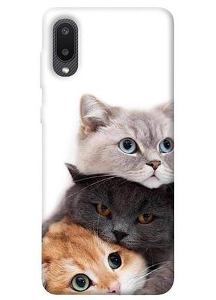 Чохол blex три коти для samsung galaxy a02