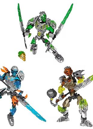 Новий bionicle warriors "володарі стихій" набір з трьох роботів