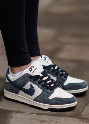 Р.36-45 nike sb dunk low x kaws white blue  nk354