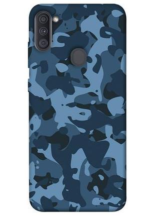 Чохол blex синій камуфляж для samsung galaxy a11, синій