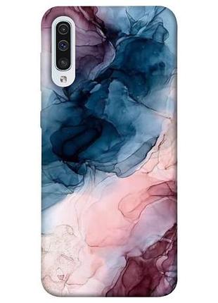 Чехол blex розово-голубые разводы для samsung galaxy a50 (a505f) / a50s / a30s