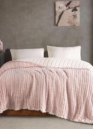 Муслінове покривало moss jacquard exclusive 230 x 250 см pudra