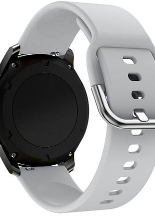 Ремешок универс 20mm silicone original design для samsung/amazfit/huawei grey