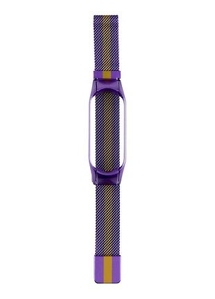 Ремінець для xiaomi mi band 5/6 milanese loop color lilac gold