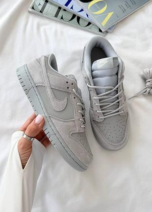 Женские кроссовки nike sb dunk low grey / smb+ 🔗