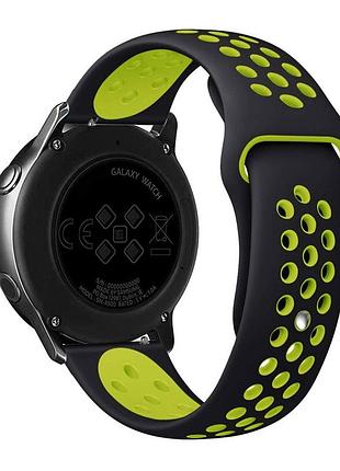 Ремешок универс 22mm n sport для samsung/amazfit/huawei black/light green