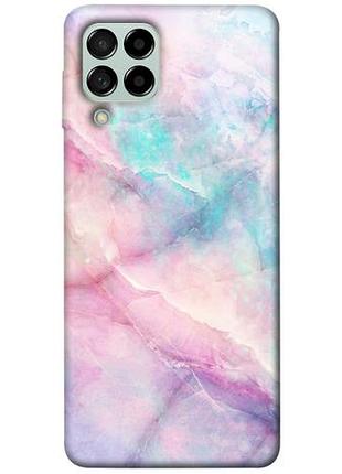 Чехол blex розовый мрамор для samsung galaxy m53 5g, розовый