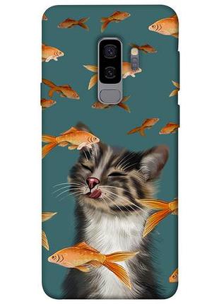Чехол blex cat with fish для samsung galaxy s9+