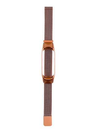 Ремінець для xiaomi mi band 3/4 milanese loop rose gold