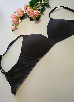 Коттоновый бюстгалтер с формованной чашкой без косточек m&amp;s, eur 80b