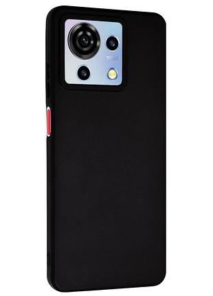 Чохол fiji style для zte blade v50 vita силікон бампер із захистом блоку камер чорний