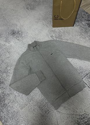 Сіра кофта full zip lacoste 3