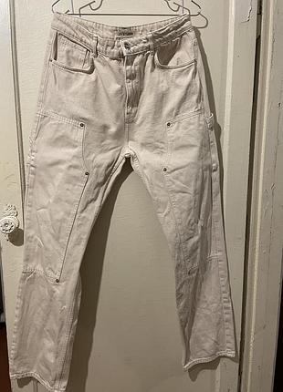 Джинси haldor carpenter straight jeans beige (js10002) чоловічі