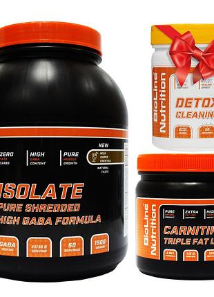 Изолят для похудения + жиросжигатель + детокс в подарок bioline nutrition шоколад