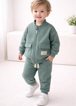 Детский спортивный костюм (кофта + штаны) для мальчика magbaby bomber (104;110;80;86;92;98)