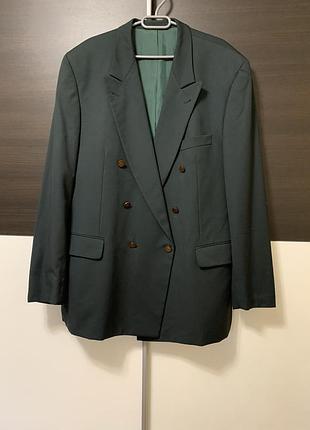 Вінтажний двобортний піджак roy robson | 100% pure new wool | made in switzerland