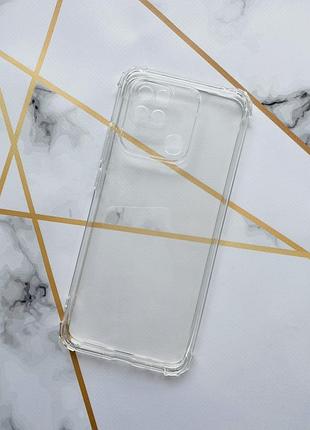 Ультратонкий прозрачный силиконовый с утолщёнными углами для xiaomi redmi 10с