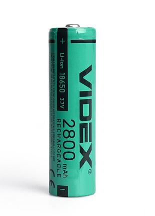 Аккумулятор videx литий-ионный 18650 (без защиты) 2800mah bulk/1шт ft