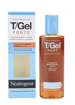 Neutrogena t/gel forte шампунь проти лупи для сухої шкіри голови зі свербінням 150 мл