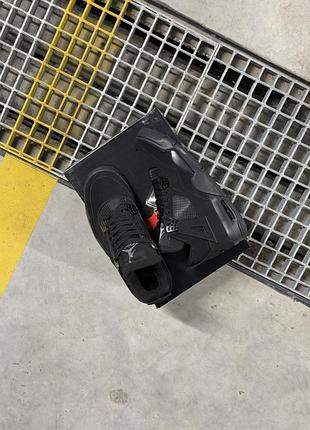Nike air jordan 4 retro black cat | черные культовые кроссовки| хит 🔥