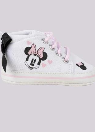 Білі кросівки для дівчаток на шнурках disney baby 18