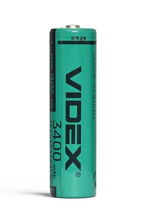 Аккумулятор videx литий-ионный 18650 (без защиты) 3400mah bulk/1шт) ft