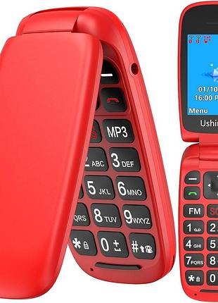 Ushining - мобільний телефон для літніх людей, великі кнопки, батарея 800 маг, bluetooth: 3.0, fm-радіо (читати опис)