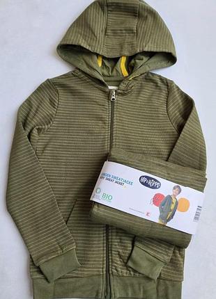 Кофта-худи двухнитка с капюшоном hip&hopps 122-128 см для мальчиков