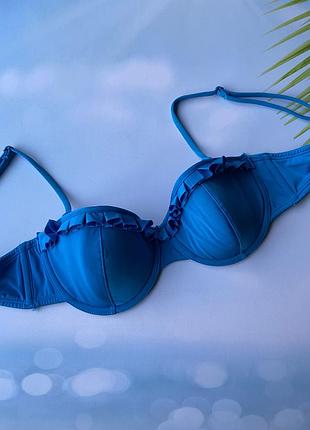 Блакитний верх від купальника 75c 34c h&m
