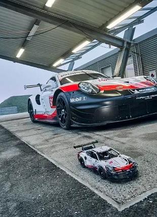 Конструктор блоковий гоночний porsche 911 rsr 1631 деталь іграшкові спортивні машинки для дітей