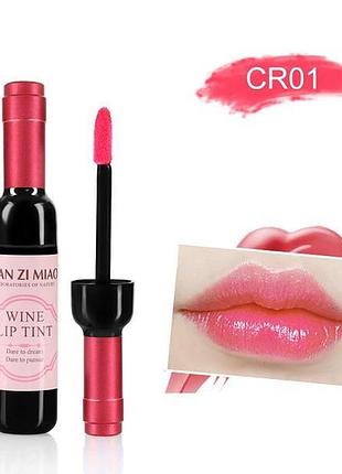 Акція!!! тінт для губ vine lip tint man zi miao тон cr01 рожевий корал rose coral