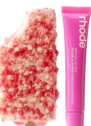 Бальзам для губ пептидный rhode peptide lip tint shortcake блеск для губ песочный пирог 10мл