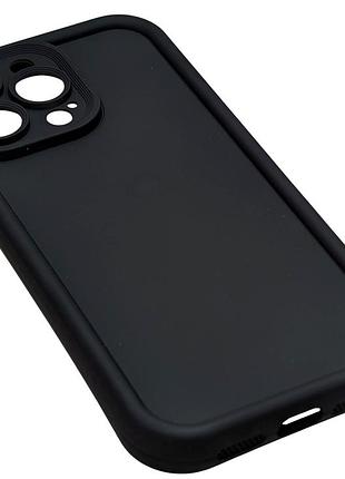 Чехол shock case для apple iphone 14 pro max бампер силиконовый цвет черный 3