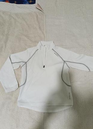 ревновання: белая флисовая кофта quechua (decathlon) на 5-6роков (114-121 см)