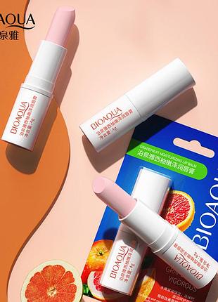 Бальзам зволожуючий для губ з екстрактом грейпфруту bioaqua refreshing grapefruit vigorous tender moist lip balm 4г